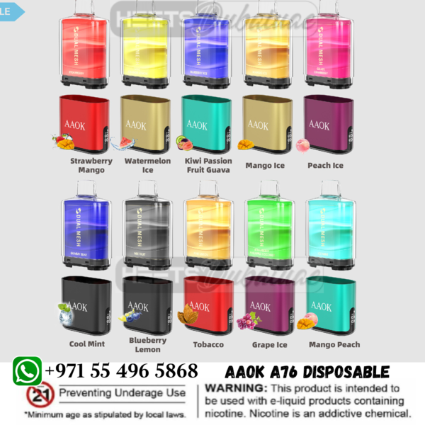 AAOK A76 17000 Puffs Disposable Pod System-Lets Vape Dubai